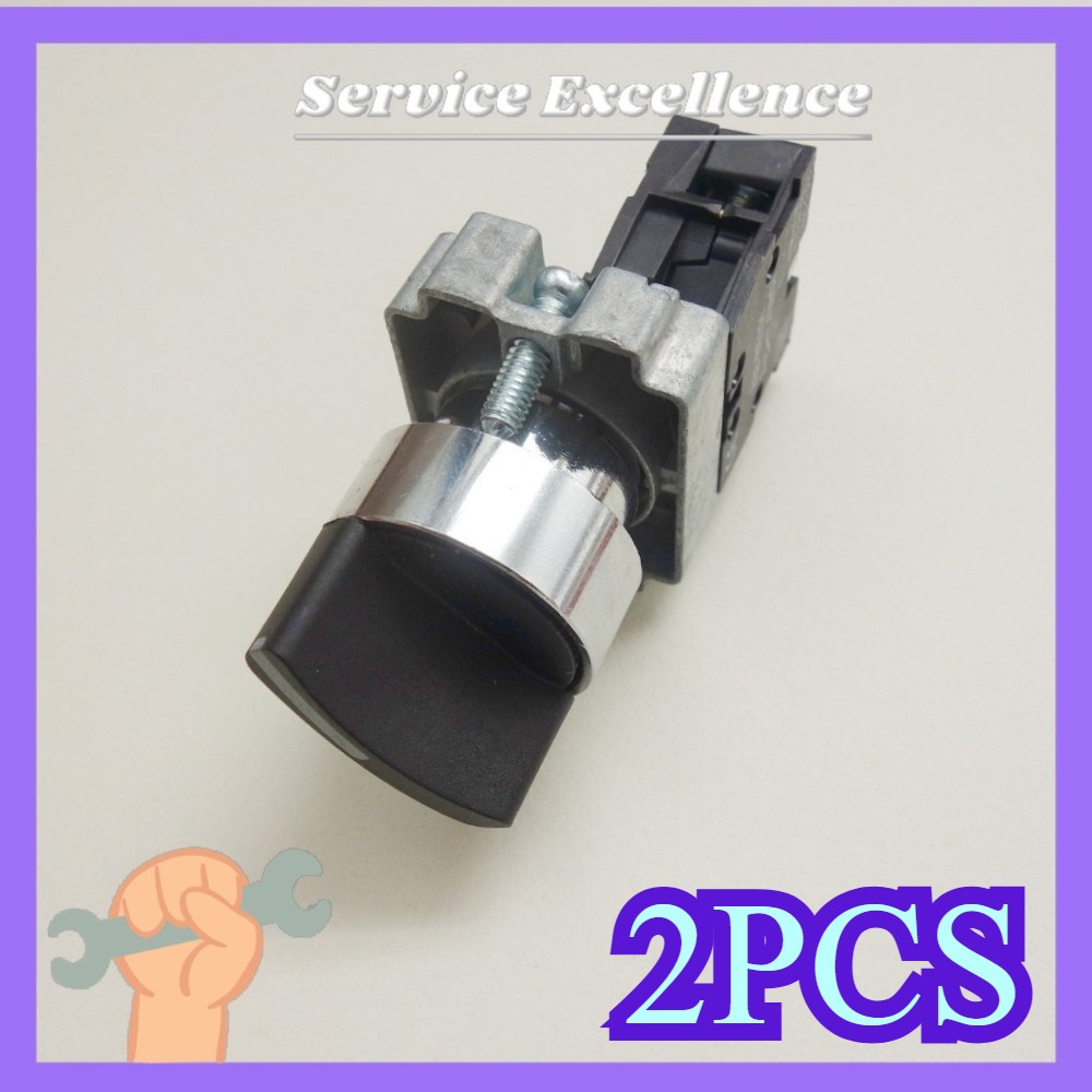 2X 22mm Select Selector switch 2 Position Monentary Fits XB2 BD41 Fast Delivery