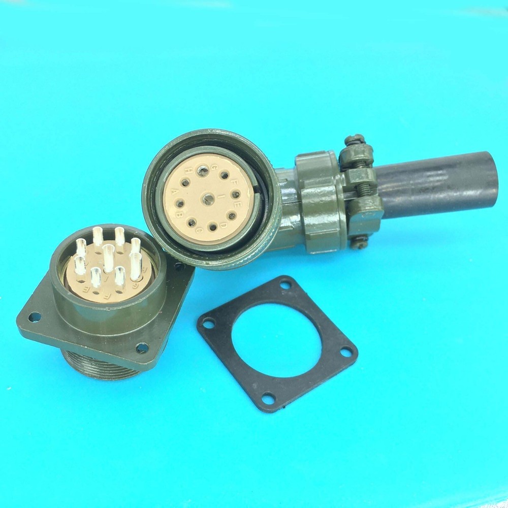 9-Pin Right Angle Encoder servo motor Aviation plug connector MS3102 3106A20-16S