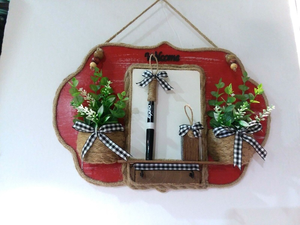 DECORATIVE SMALL DRY ERASE BOARD - WALL HANGING SIGN