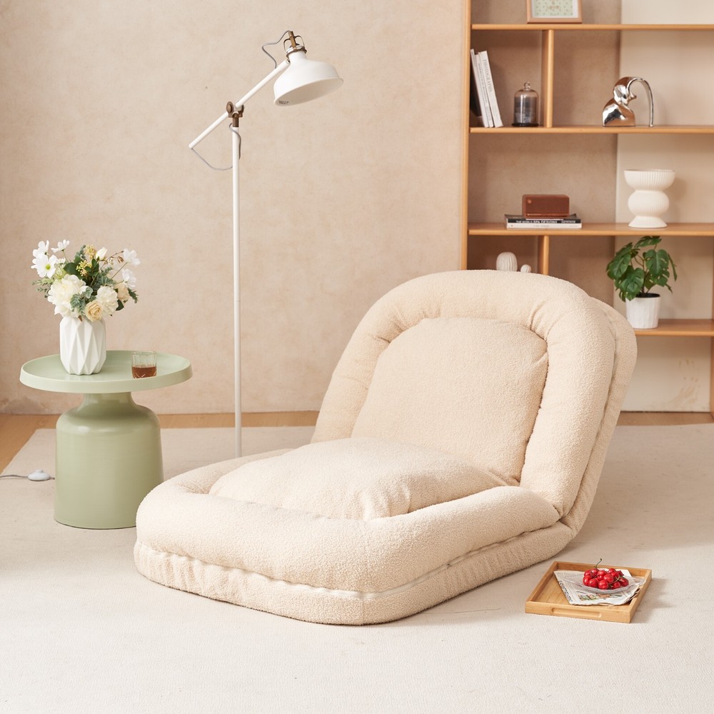 Triple Fold Down Sofa Bed Beige