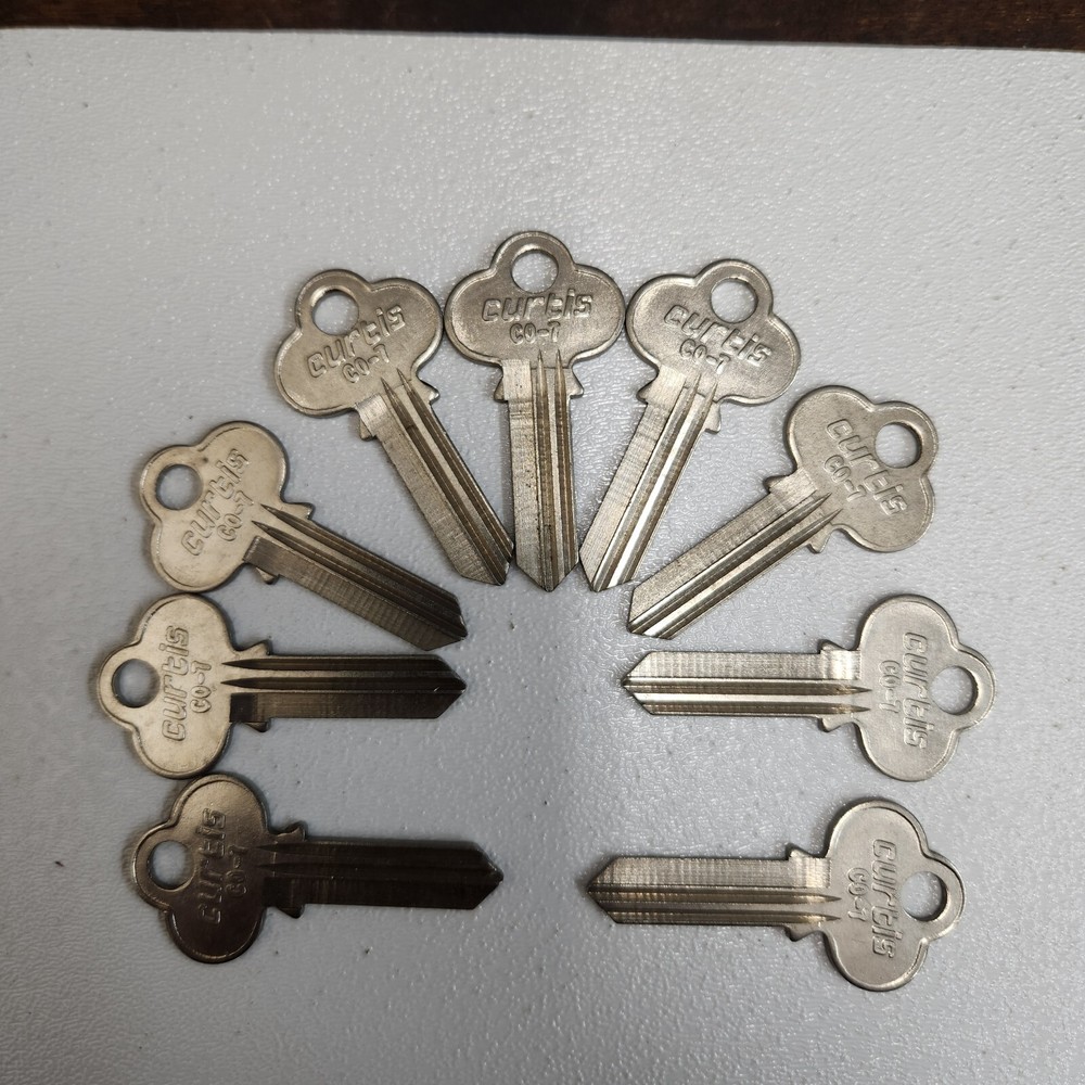 9 Key Blanks Curtis CO-7