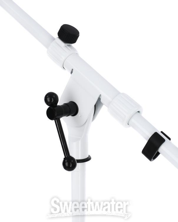 On-Stage Stands MS7801W Tripod Boom Microphone Stand - White