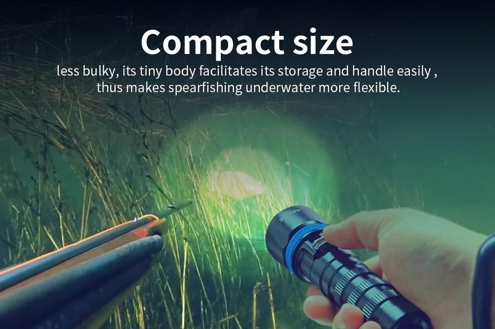 XTAR DS1 1000 Lumen Diving Flashlight FULL SET + FREE SILICON GREASE