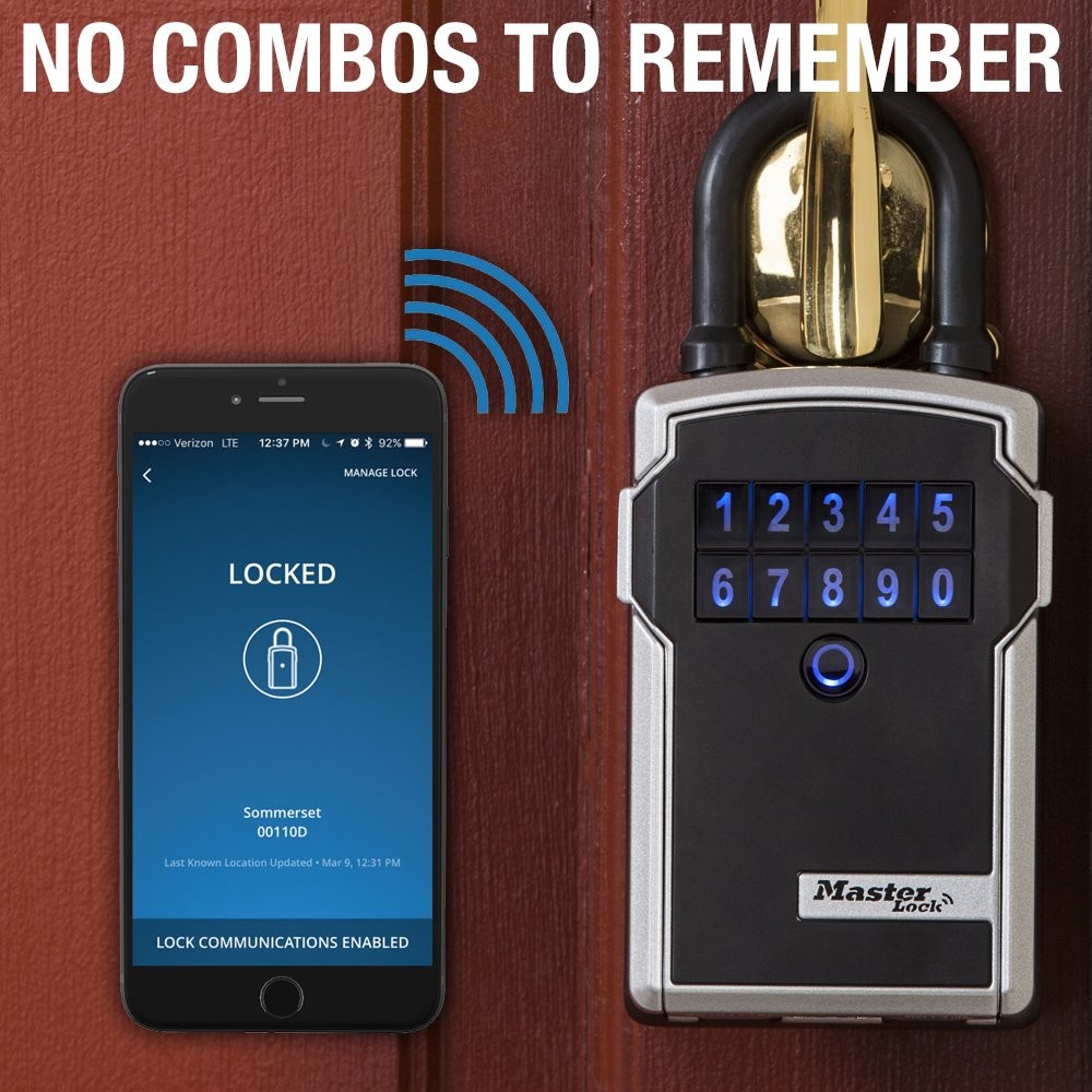 Master Lock Key Lock Box with Code, Outdoor Lock Box for Realtors, Property