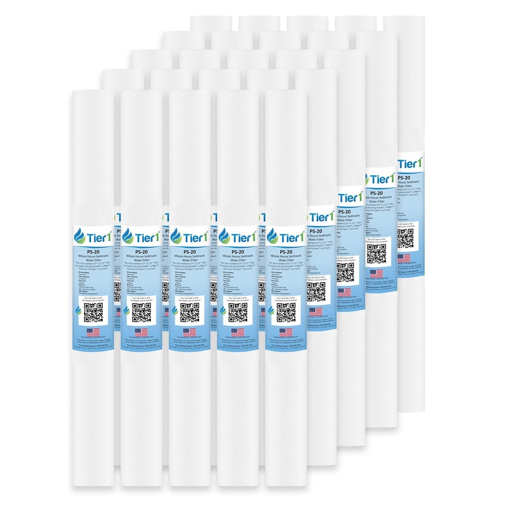 20 x 2.5 Inch P5-20 5 Micron Polypropylene Sediment Water Filter 25 Pack