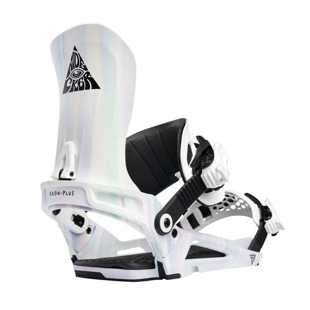 Nidecker Kaon-Plus Snowboard Bindings, Bio White, X-Large