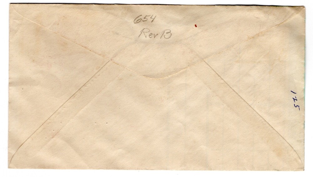 #654 Edison 1929 FDC - Hand-Painted Ralph Dyer Signed