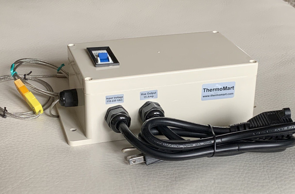 Plug & Play PID Temperature Controller Box SSR Out put Control with 6" Tip Probe