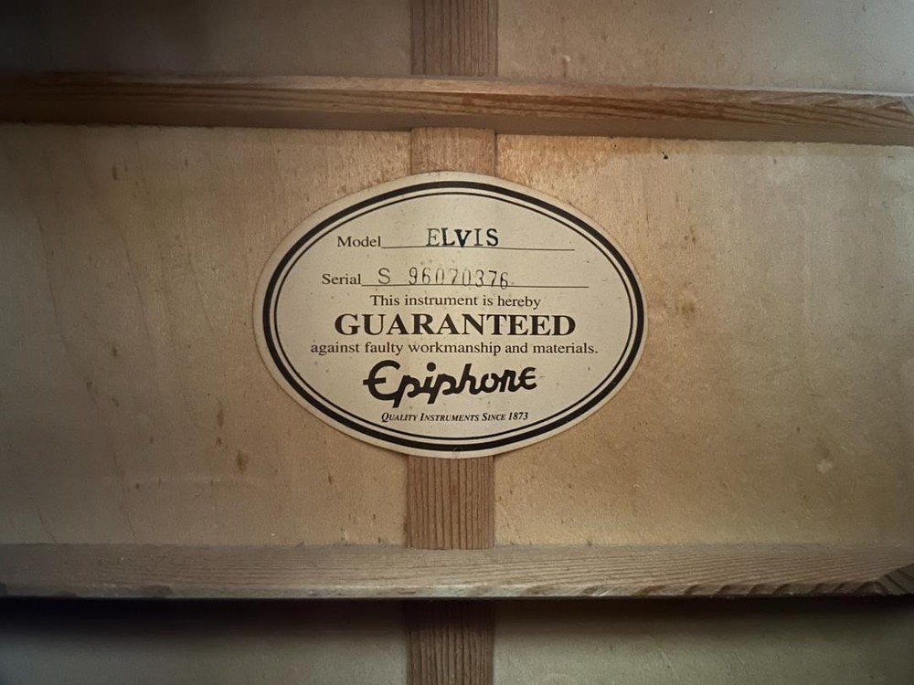 Epiphone ELVIS guitar HC Safe Packing!