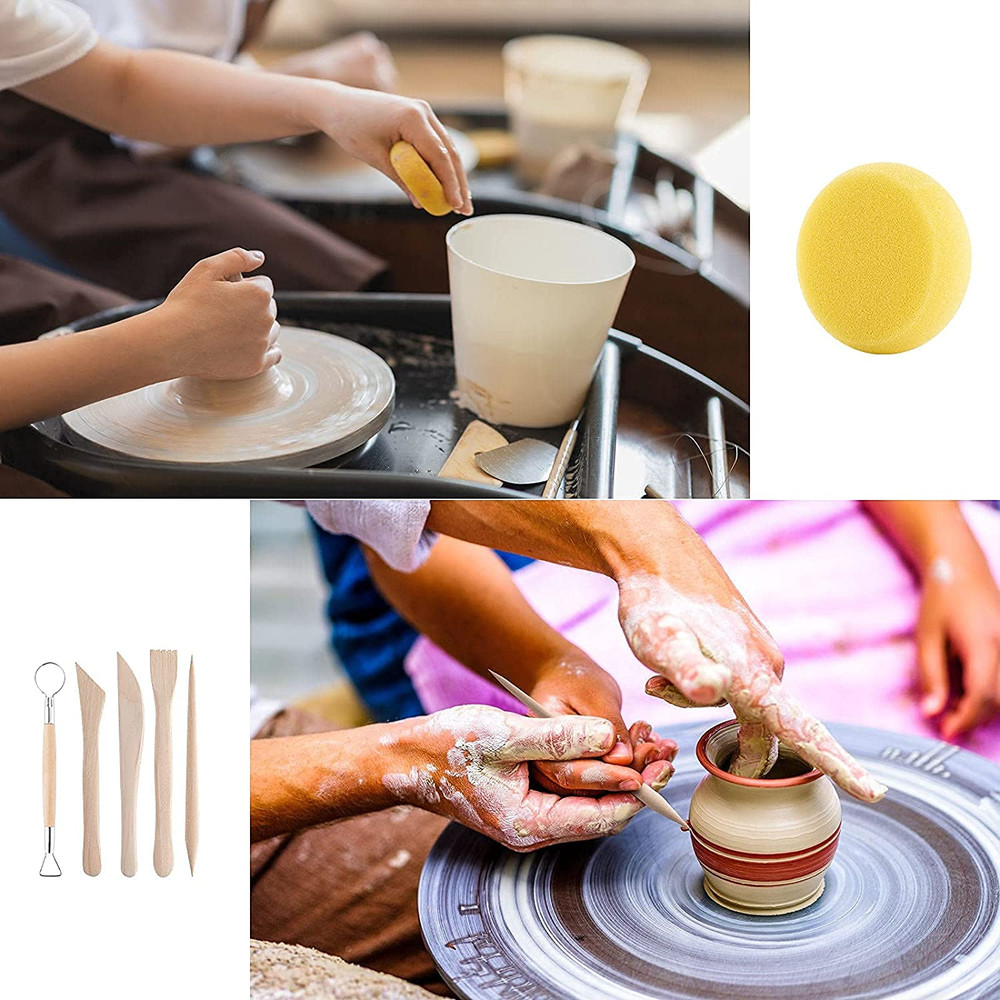25PCS Clay Sculpting Tools Kit Pottery Ceramic Polymer Modeling Carving Set