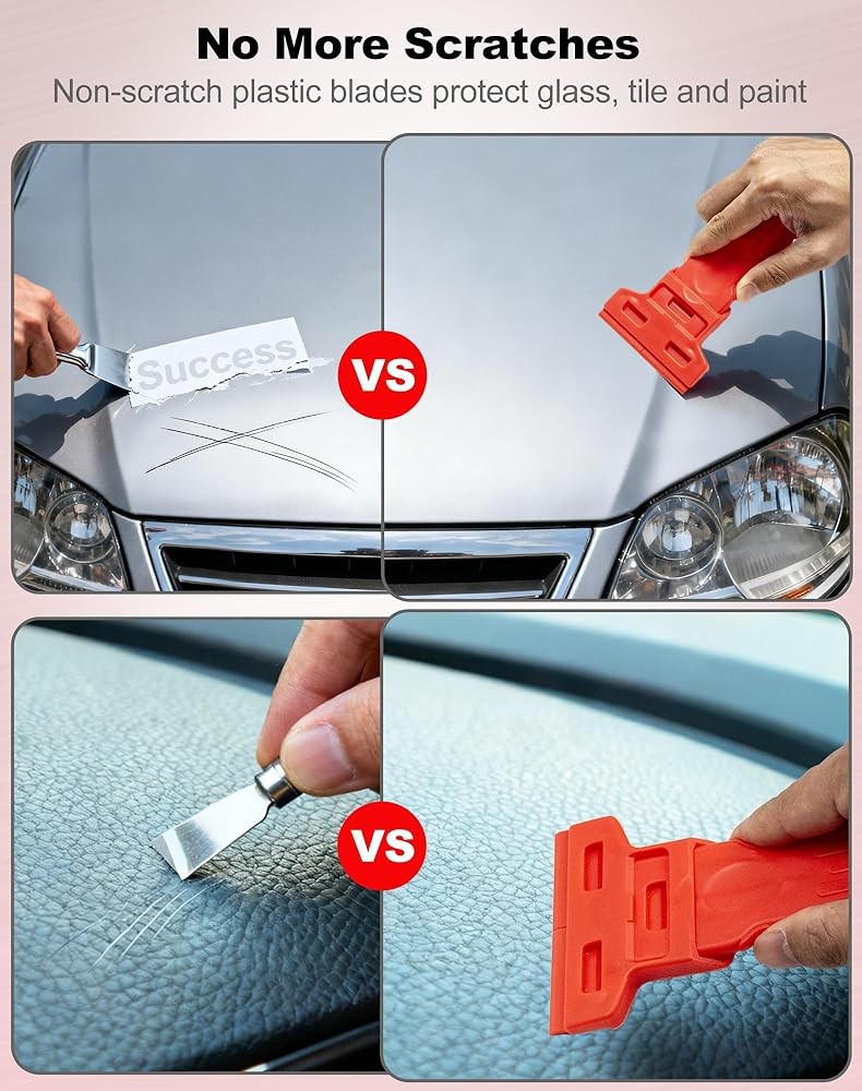 -Width Plastic Blade Scraper Tool Non Scratch - Blades, Single