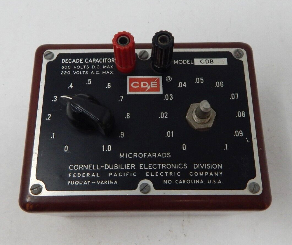 Vintage Cornell - Dubilier Decade Box - Model CDB 3