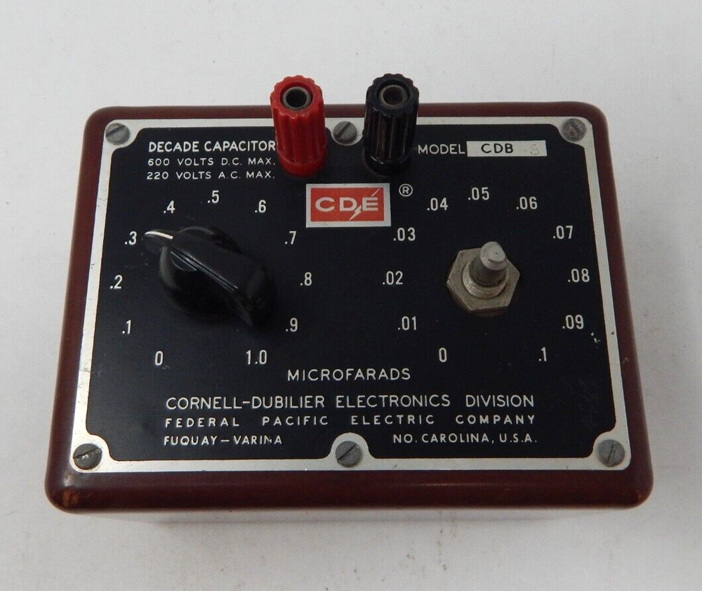 Vintage Cornell - Dubilier Decade Box - Model CDB 3