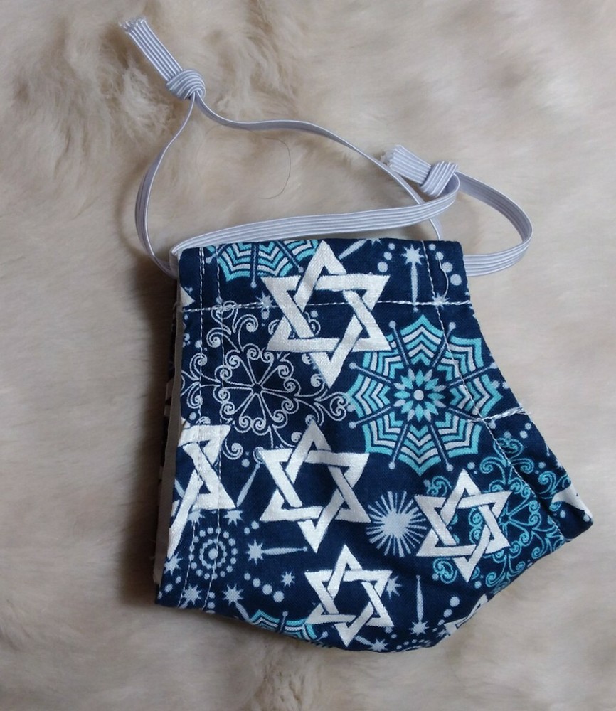 Hanukkah Cotton Face Mask Large