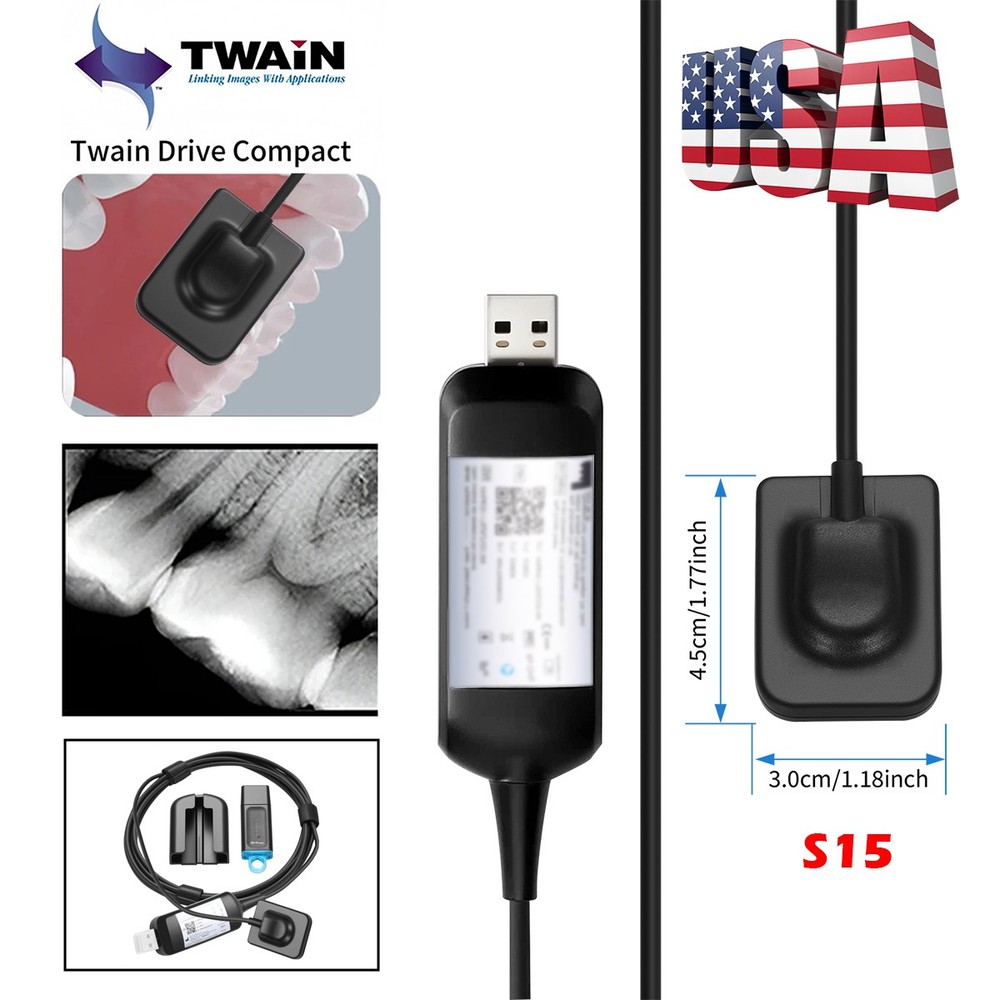 Dental Sensor Unit digital Sensor Image HD Sensor Size 1.5 || Twain