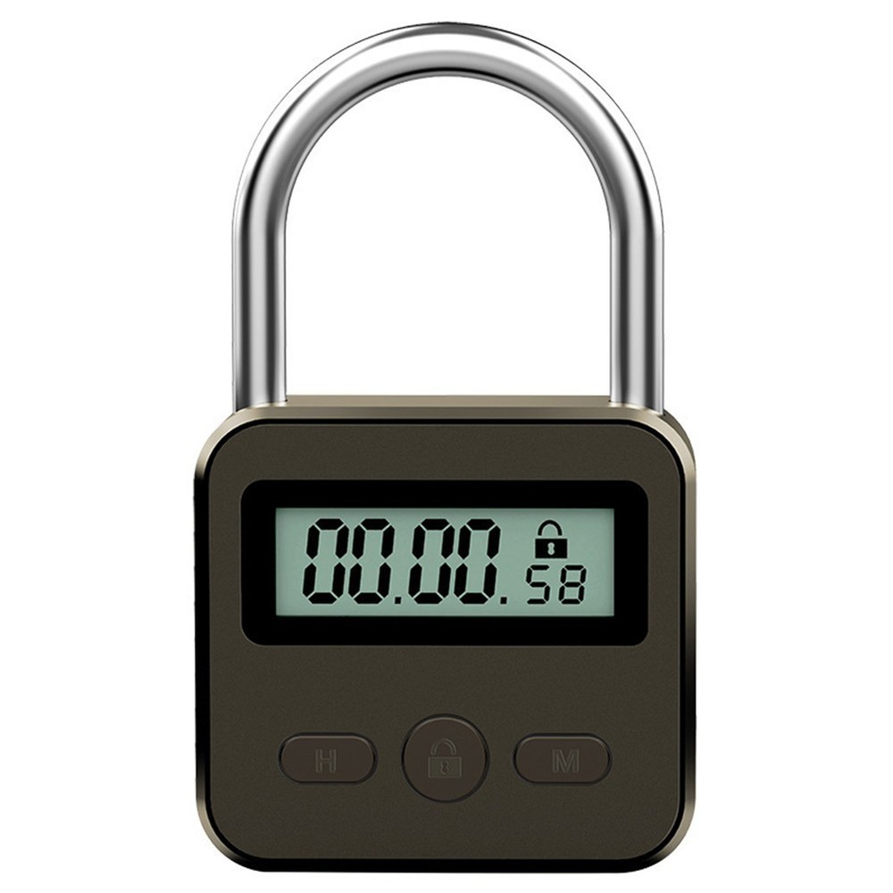 Multifunction Timer Padlock LCD Display Time Lock For Travel Waterproof