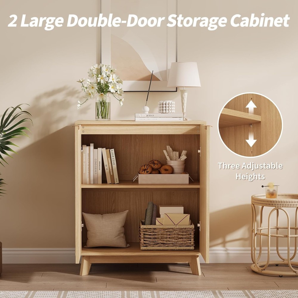 Sideboard Buffet Accent Cabinet Storage Adjust Shelf Coffee Bar Console Table