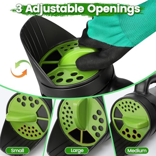 Hand Spreader Shaker, Multiple Adjustable Opening Sizes for All Purpose for