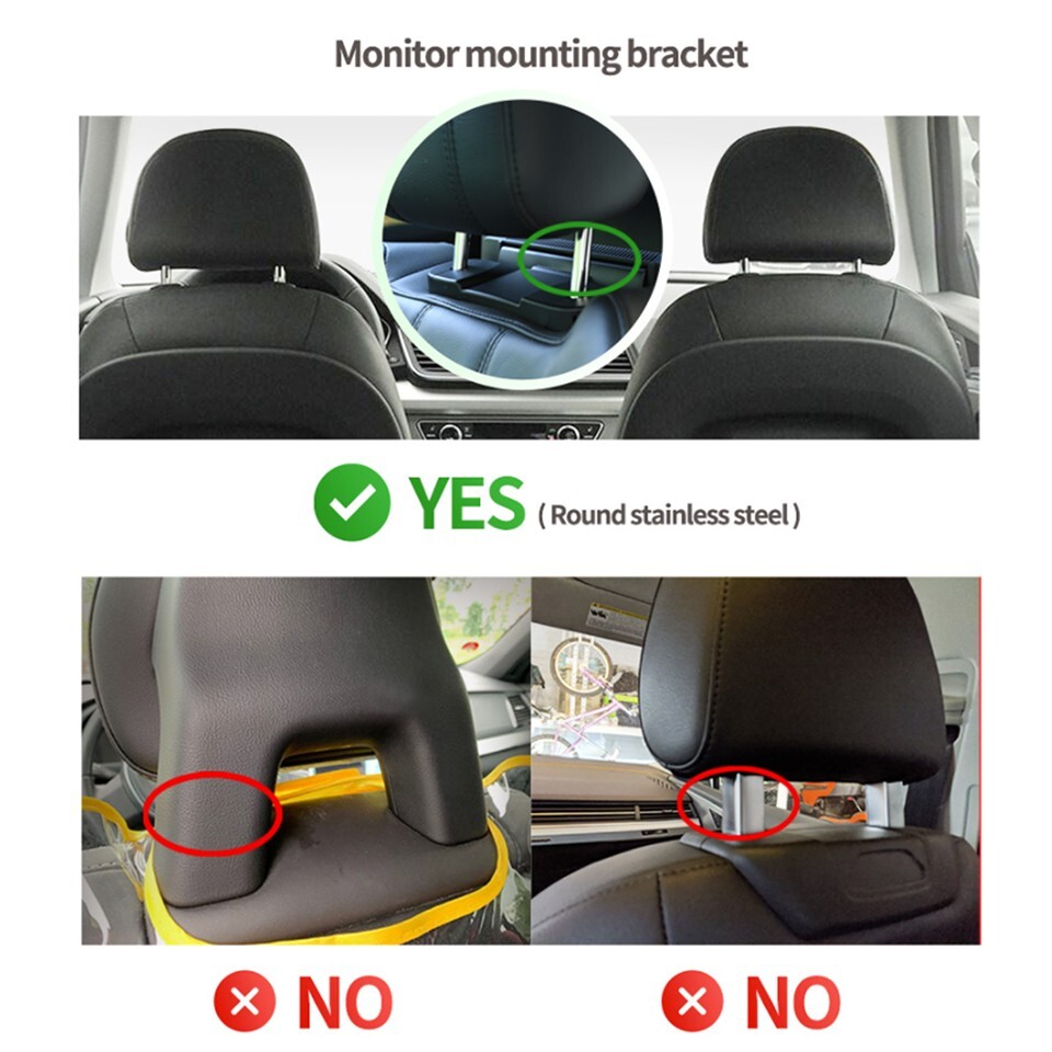 Android Headrest Display HDMI Screen For GMC Denali XT Rear Seat Entertainment