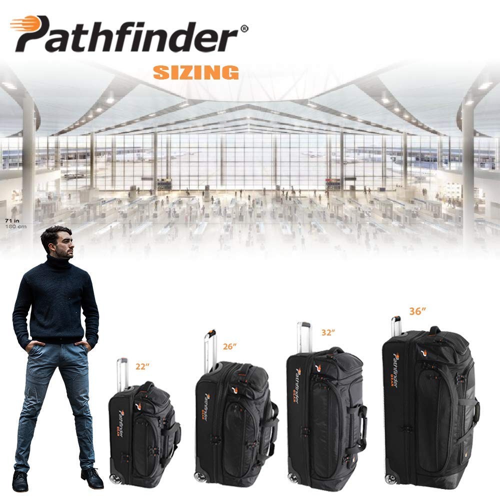 Gear 32 Inch Rolling Drop Bottom Duffel , Black, Size
