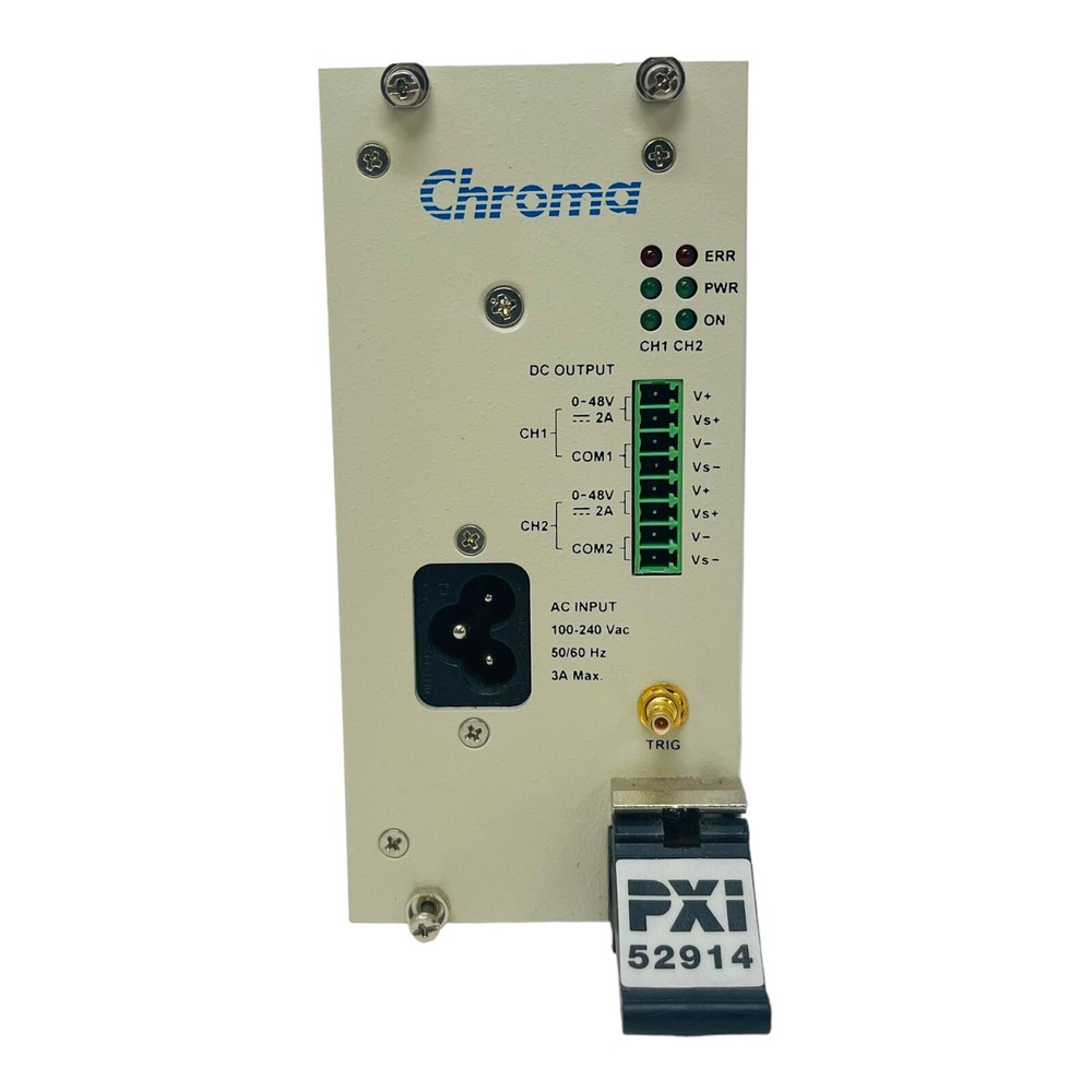 CHROMA PXI 52914 PROGRAMMABLE DC POWER SUPPLY