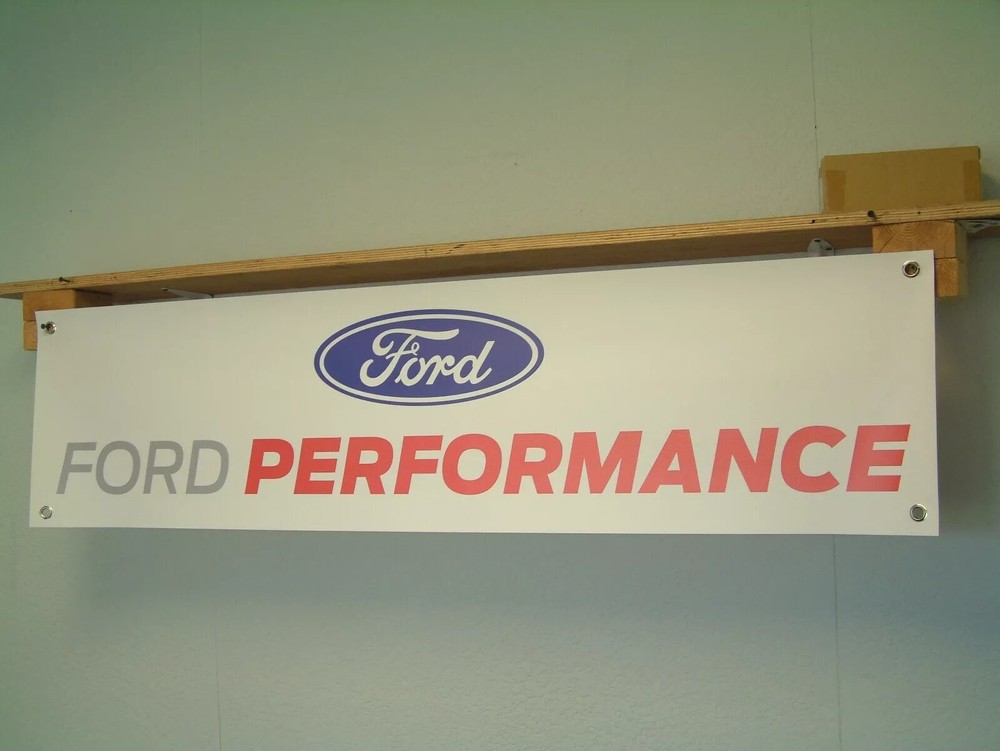 Ford Performance Banner Workshop Garage Mancave Wall Display Sign