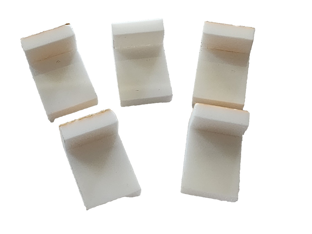(Pack 10) Acrylic Brace 22 mm White Shelf Support