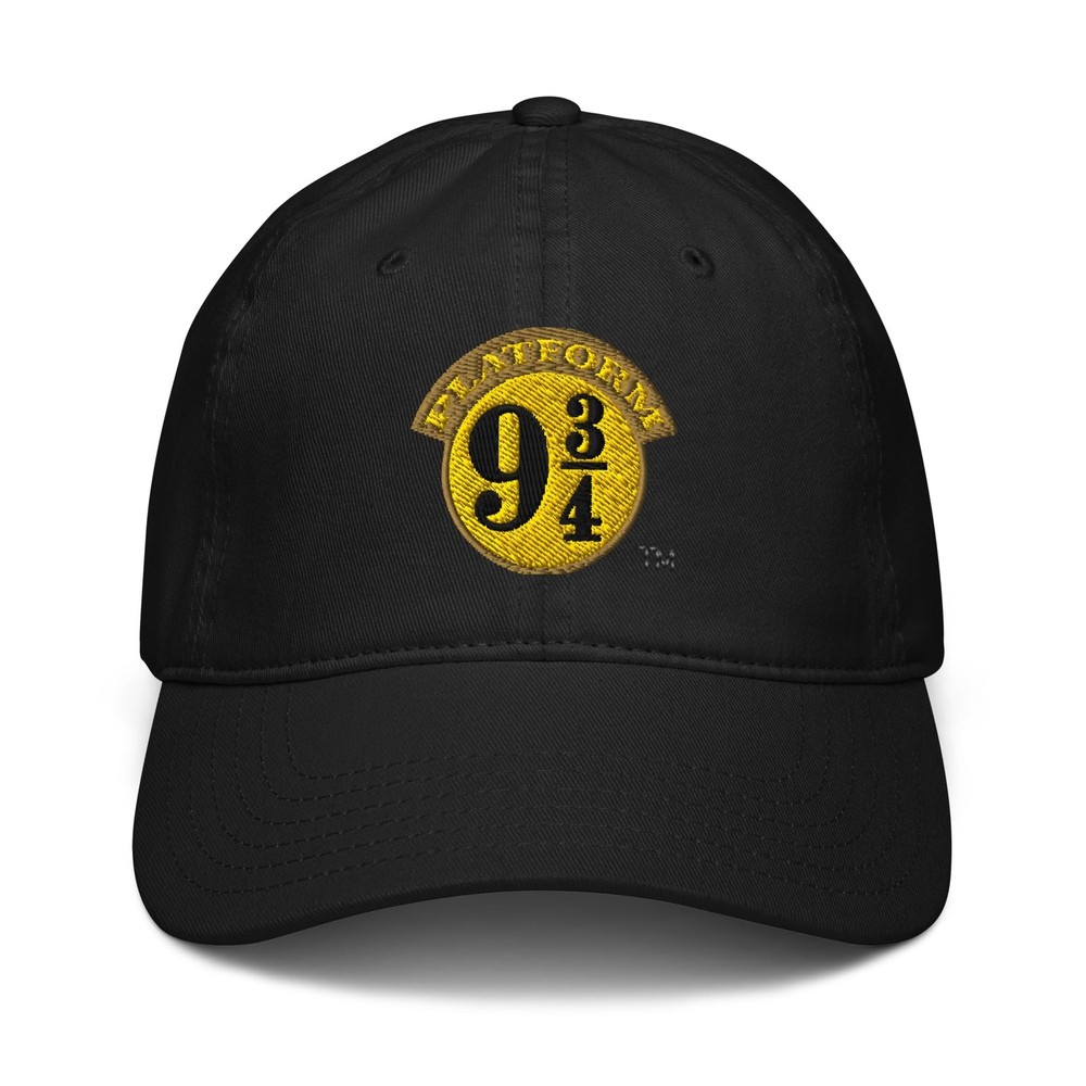 Platform 9 & 3/4 Simple Logo Adjustable Baseball Hat One Size Black