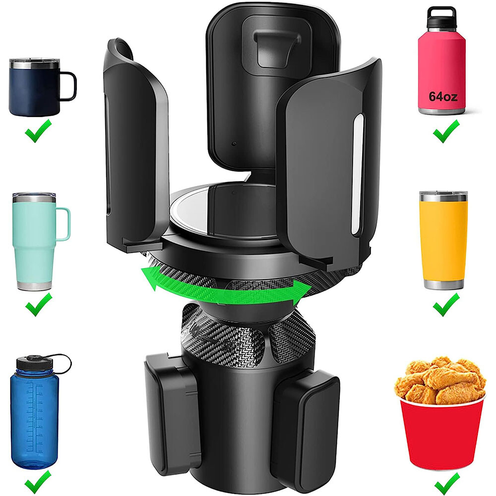 Car Cup Holder Expander Adapter Adjustable For Large Bottles Mug speedlab