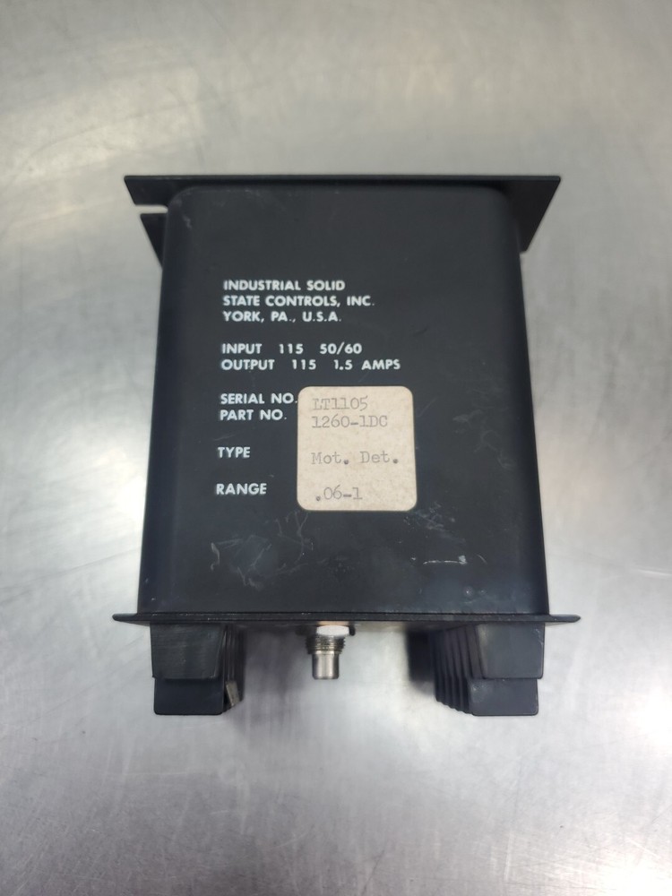 Industrial Solid State Controls 1260-1DB Motion Detector. 4E-27