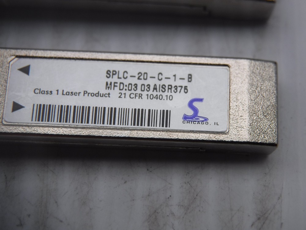 SPLC-20-C-1-B Transceiver Modules ** Lot of 2 ** Missing Handle Piece
