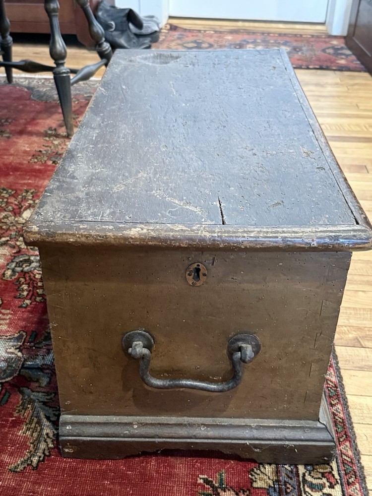 Antique~Primitive~Dovetailed~Document Chest~Original Paint~Pre-Civil War~Box