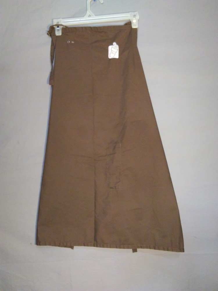 Dunkin Donuts Employee Apron Brown Size S/M