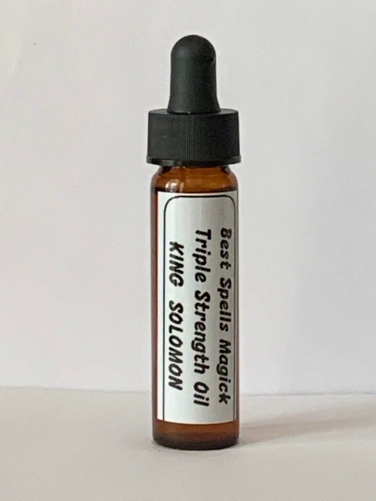 KING SOLOMON Triple Strength Oil Wisdom & Wealth by Best Spells Magick