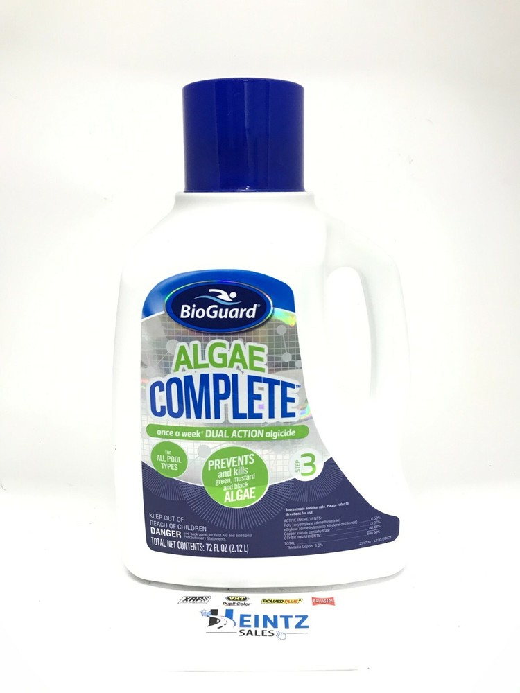 BioGuard-23075 Algae Complete - Weekly Dual Action Algicide - 72 fluid oz