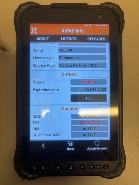 CHC Navigation LT700 Tablet with X-PAD Software