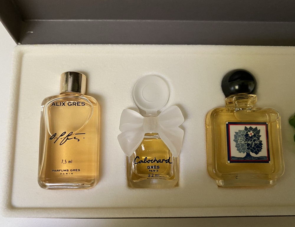 VTG Parfums Gres Mini set Alix,Cabochard,eau de gres,Cabotine,Cabochard 1996