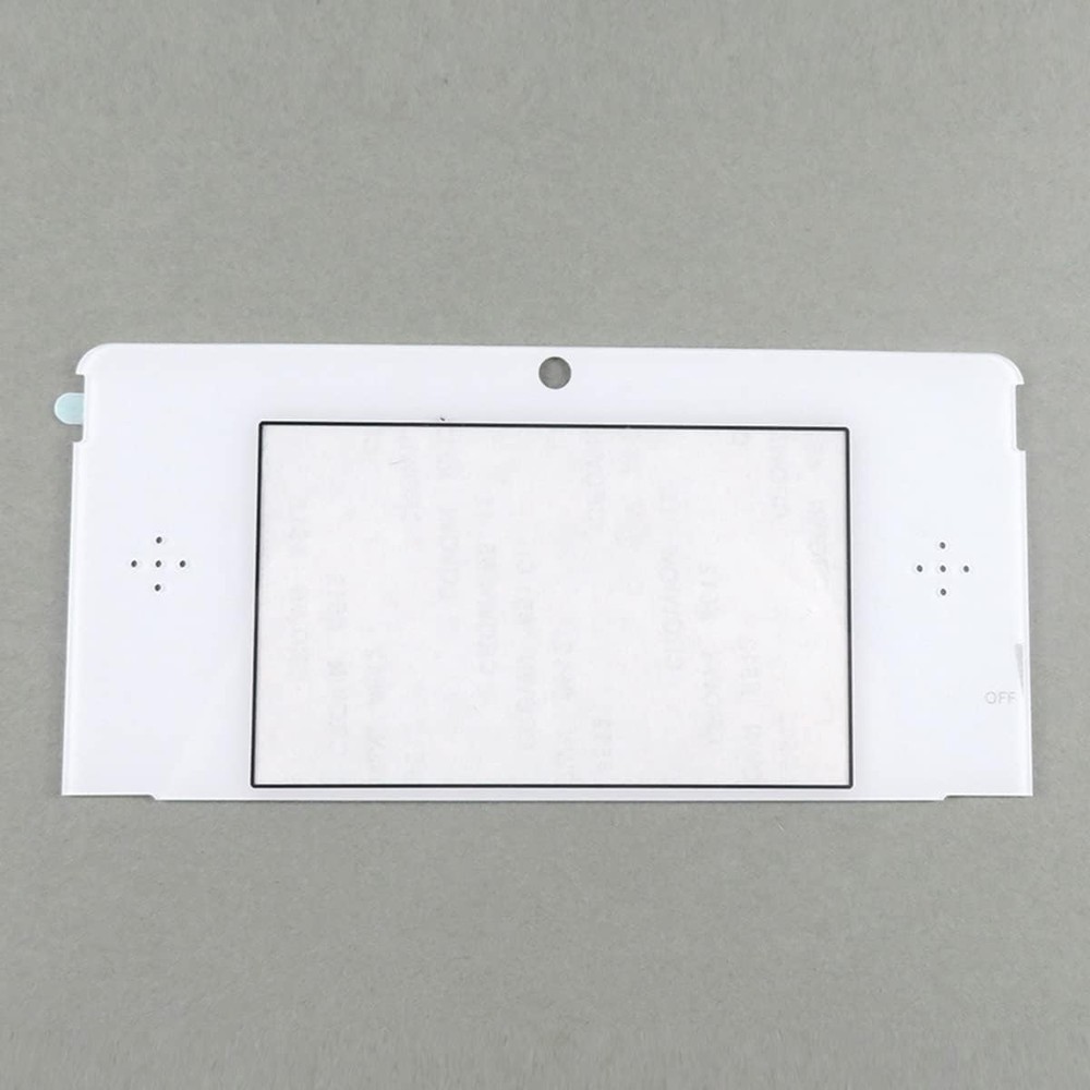 2pcs Replacement 3DS Display Glass Faceplate Top Front LCD Screen Lens White