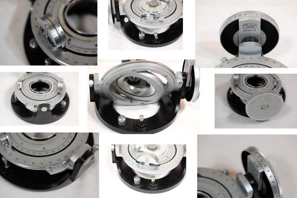 Carl Zeiss Universal Rotating Stage 4 Axis Polarizing Microscope