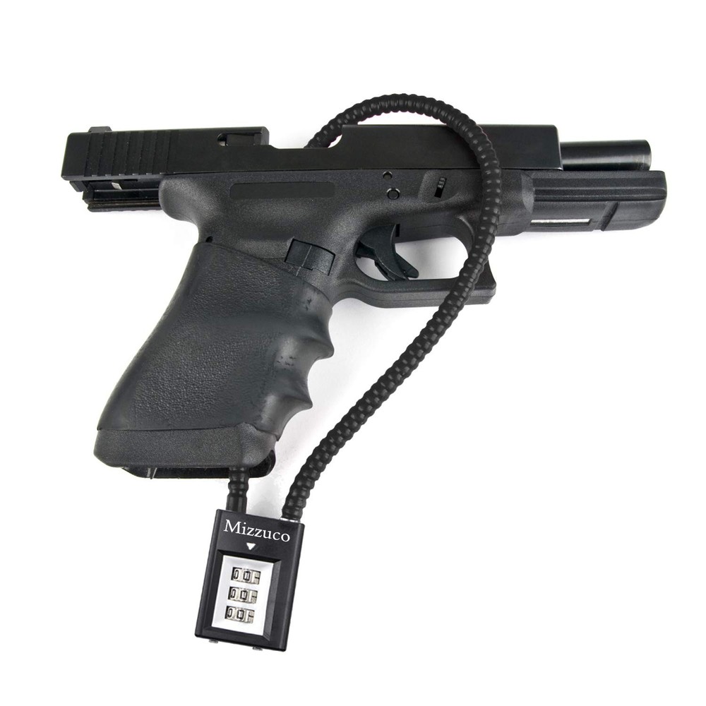 Mizzuco Trigger Lock 3 Digit Combination Gun Lock & Gun Cable Lock Compatible...