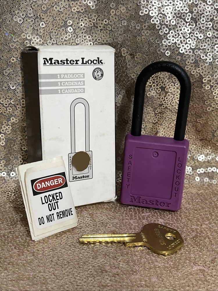 MASTER LOCK 406KA400PRPLockout Padlock Purple New