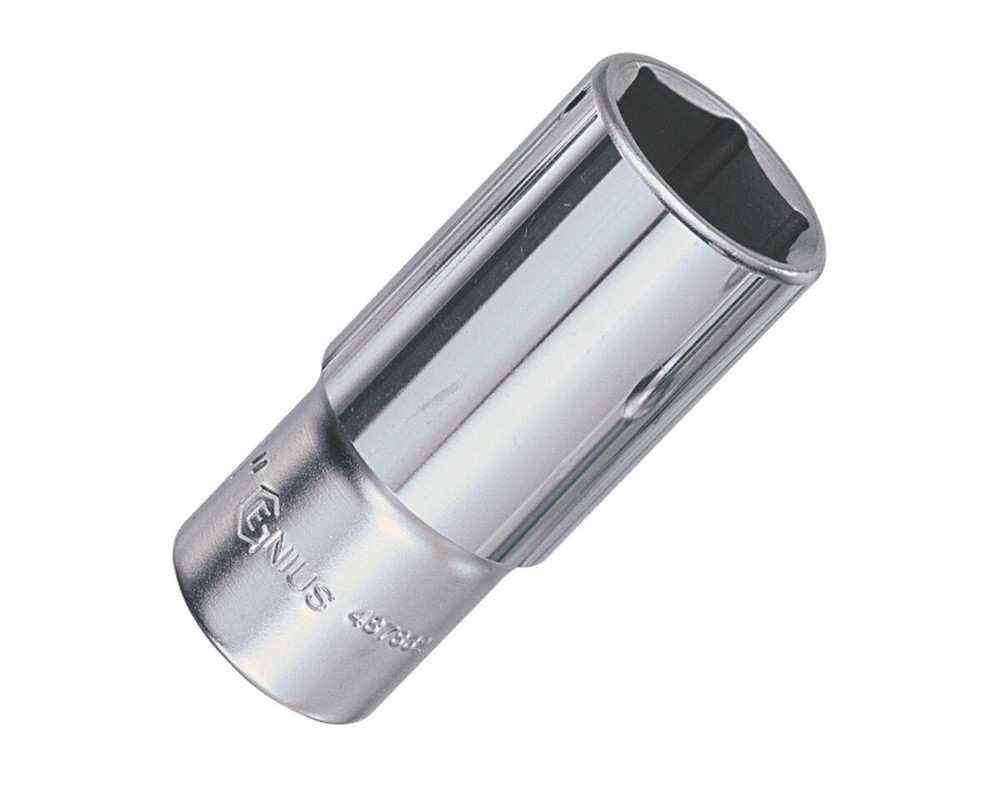 Genius Tools 1/2" Dr. 3/8" Deep Hand Socket - 487812