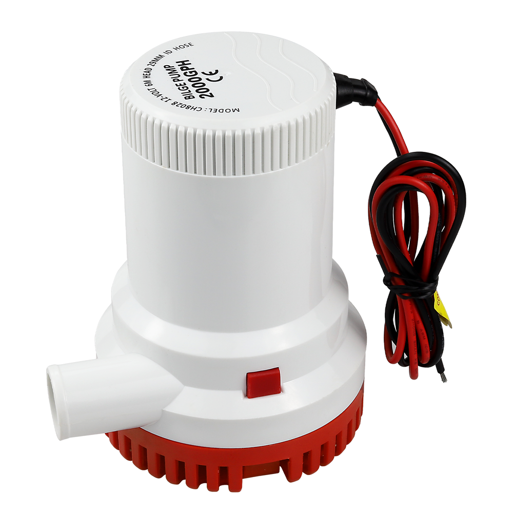 2000GPH New Bilge Boat Marine Water Pump 12V Submersible Plumbing Electric Pumps