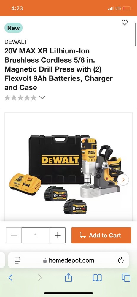 DEWALT MAGNETIC DRILL PRESS