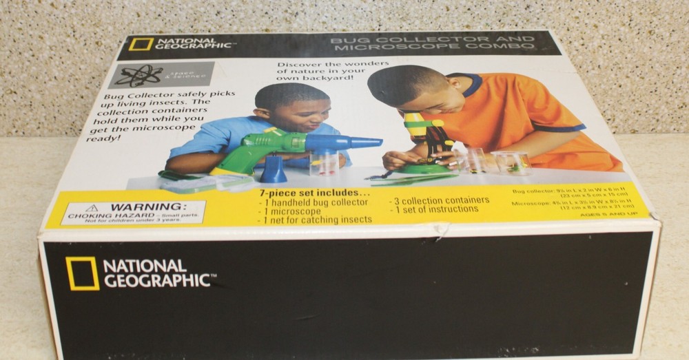 NATIONAL GEOGRAPHIC™ Bug Collector and Microscope Combo - New w/Defects