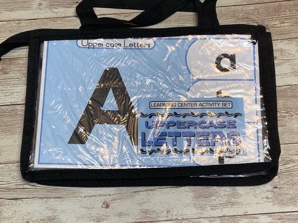 Learning Center Activity Set - Uppercase Letters - Clothespin Learning Center