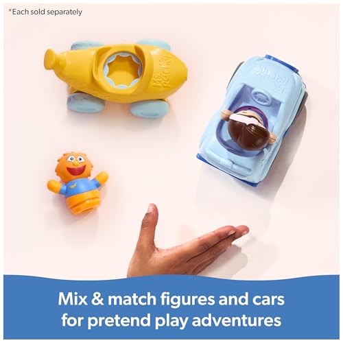 1-2-3 Roll! Vehicle with Click-in Figure & Pull Back Ms. Rachel Vehicle