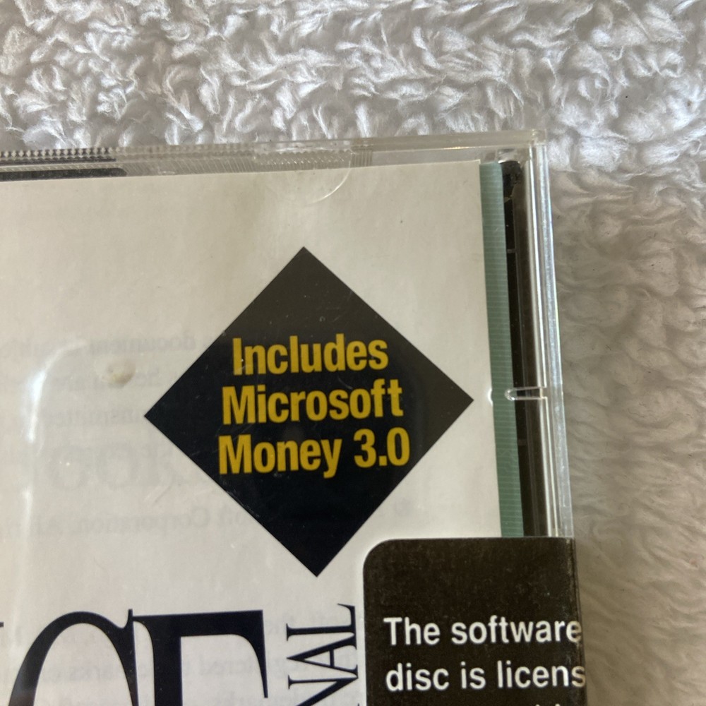 Microsoft Office Professional and Bookshelf Software CD 1994 Windows Vtg Sealed