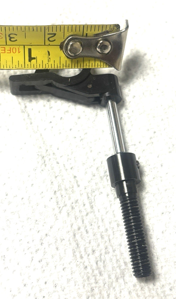 Vtg Turntable Tone Arm Rest Clip - w/ long threaded base - NOS Model unknown