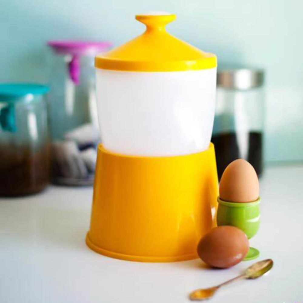 Half-Boiled Egg Maker Malaysian-Style Soft Egg Cooker (Yellow)